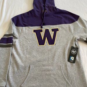 '47 Brand NCAA Washington Huskies Mens Hoodie Sweater L